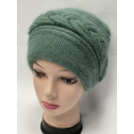 Шапка жіноча з ангори подвійна 