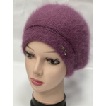 Берет ангоровий подвійний  15